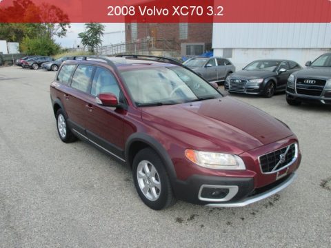 Ruby Red Metallic Volvo XC70 AWD.  Click to enlarge.