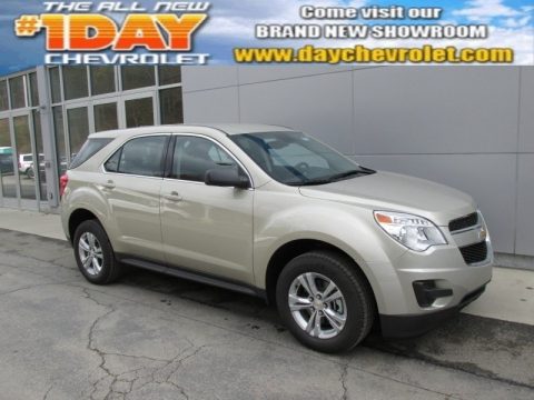 Champagne Silver Metallic Chevrolet Equinox LS.  Click to enlarge.