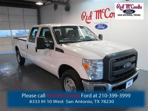 Oxford White Ford F250 Super Duty XL Crew Cab.  Click to enlarge.