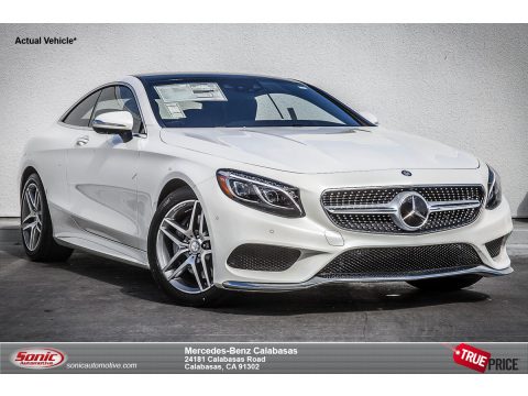 Diamond White Metallic Mercedes-Benz S 550 4Matic Coupe.  Click to enlarge.