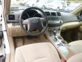  2010 Toyota Highlander Sand Beige Interior #19