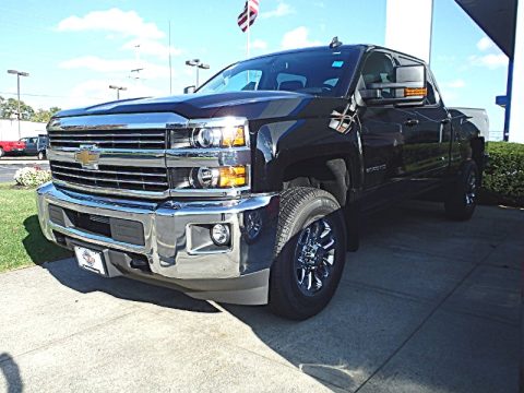 Black Chevrolet Silverado 2500HD LT Crew Cab 4x4.  Click to enlarge.
