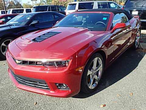 Red Rock Metallic Chevrolet Camaro SS/RS Convertible.  Click to enlarge.