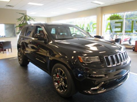 Brilliant Black Crystal Pearl Jeep Grand Cherokee SRT 4x4.  Click to enlarge.