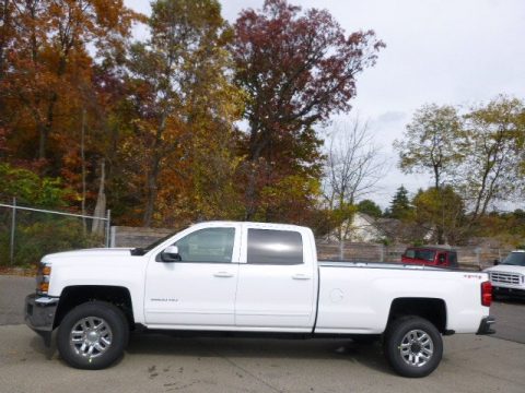 Summit White Chevrolet Silverado 2500HD LT Crew Cab 4x4.  Click to enlarge.