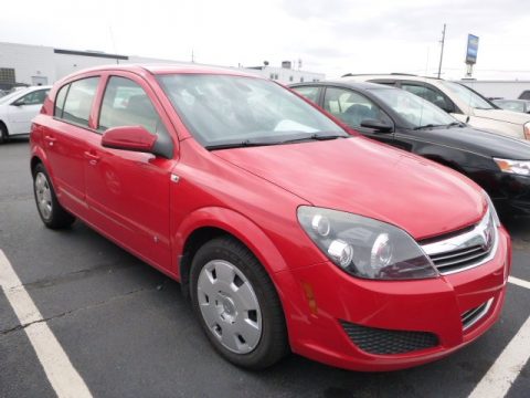 Salsa Red Saturn Astra XE Sedan.  Click to enlarge.