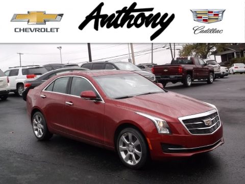 Red Obsession Tintcoat Cadillac ATS 2.0T Luxury AWD Sedan.  Click to enlarge.