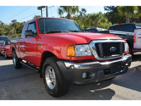 Bright Red Ford Ranger XLT SuperCab 4x4.  Click to enlarge.