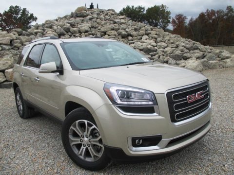 Champagne Silver Metallic GMC Acadia SLT.  Click to enlarge.