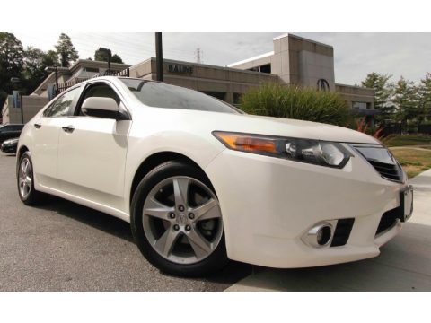 Premium White Pearl Acura TSX Sedan.  Click to enlarge.