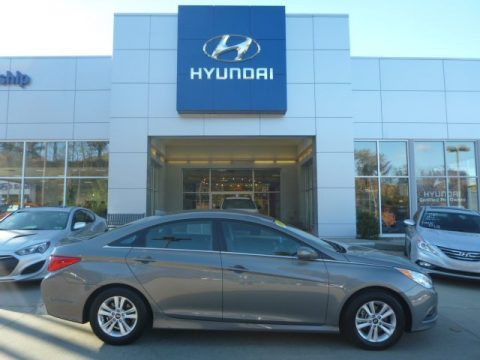 Harbor Gray Metallic Hyundai Sonata GLS.  Click to enlarge.