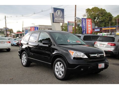 Crystal Black Pearl Honda CR-V EX-L 4WD.  Click to enlarge.