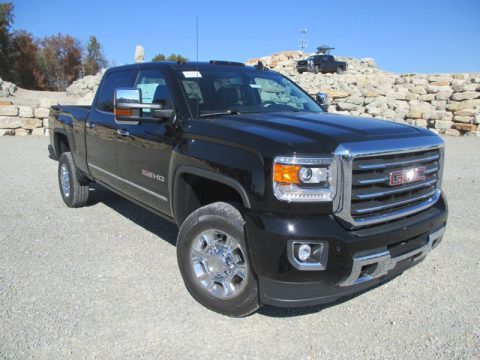 Onyx Black GMC Sierra 2500HD SLE Crew Cab 4x4.  Click to enlarge.