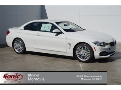 Alpine White BMW 4 Series 428i Convertible.  Click to enlarge.