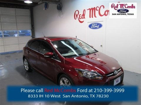 Ruby Red Ford Focus Titanium Hatchback.  Click to enlarge.