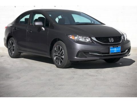 Modern Steel Metallic Honda Civic EX Sedan.  Click to enlarge.
