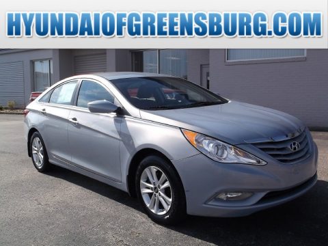 Iridescent Silver Blue Pearl Hyundai Sonata GLS.  Click to enlarge.