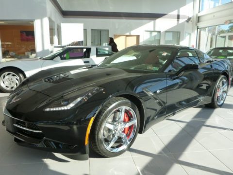 Black Chevrolet Corvette Stingray Coupe.  Click to enlarge.