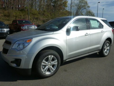 Silver Ice Metallic Chevrolet Equinox LS.  Click to enlarge.