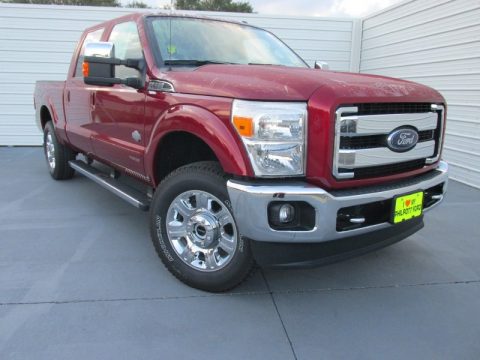 Ruby Red Ford F250 Super Duty King Ranch Crew Cab 4x4.  Click to enlarge.
