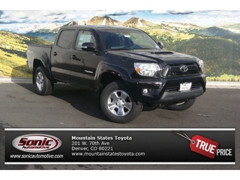 Black Toyota Tacoma V6 Double Cab 4x4.  Click to enlarge.