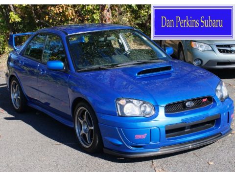 WR Blue Pearl Subaru Impreza WRX STi.  Click to enlarge.