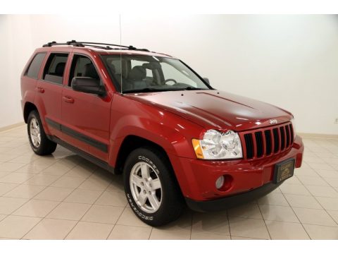 Inferno Red Crystal Pearl Jeep Grand Cherokee Laredo 4x4.  Click to enlarge.
