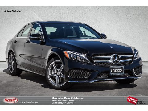 Black Mercedes-Benz C 300 4Matic.  Click to enlarge.