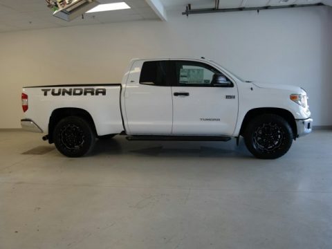Super White Toyota Tundra SR5 Double Cab.  Click to enlarge.