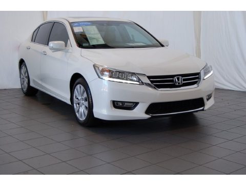 White Orchid Pearl Honda Accord Touring Sedan.  Click to enlarge.