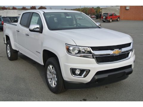 Summit White Chevrolet Colorado LT Crew Cab 4WD.  Click to enlarge.