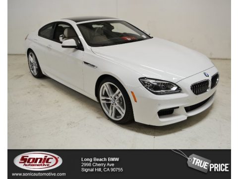 Alpine White BMW 6 Series 640i Coupe.  Click to enlarge.