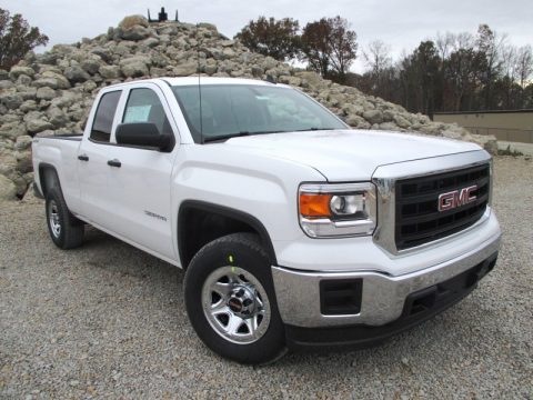 Summit White GMC Sierra 1500 Double Cab 4x4.  Click to enlarge.