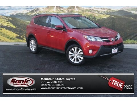 Barcelona Red Metallic Toyota RAV4 Limited AWD.  Click to enlarge.
