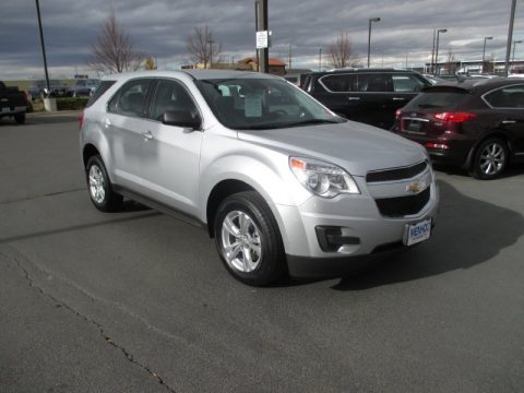 Silver Ice Metallic Chevrolet Equinox LS AWD.  Click to enlarge.
