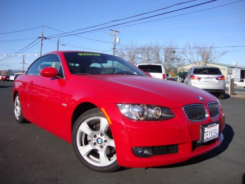 Crimson Red BMW 3 Series 328i Convertible.  Click to enlarge.