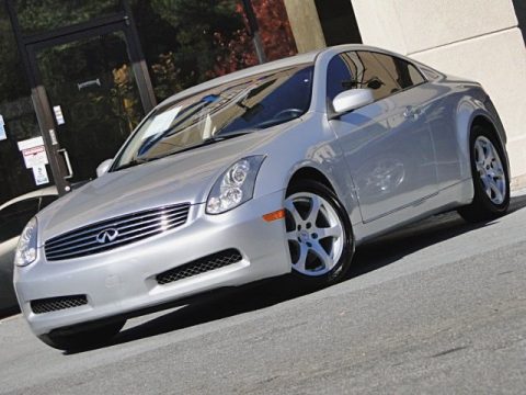 Liquid Platinum Metallic Infiniti G 35 Coupe.  Click to enlarge.