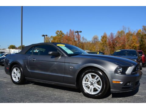 Sterling Gray Ford Mustang V6 Convertible.  Click to enlarge.