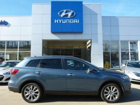 Blue Reflex Mica Mazda CX-9 Grand Touring AWD.  Click to enlarge.