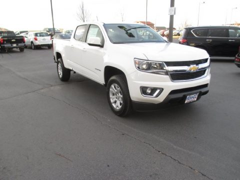 Summit White Chevrolet Colorado LT Crew Cab 4WD.  Click to enlarge.