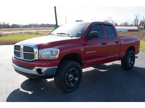 Inferno Red Crystal Pearl Dodge Ram 1500 ST Quad Cab 4x4.  Click to enlarge.