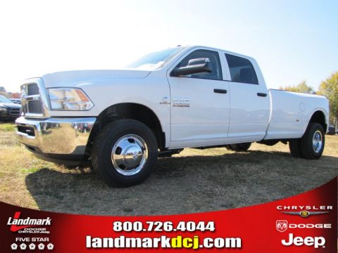 Bright White Ram 3500 Tradesman Crew Cab Dual Rear Wheel.  Click to enlarge.