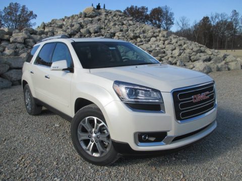 White Diamond Tricoat GMC Acadia SLT AWD. Click to enlarge. White Diamond Tricoat GMC Acadia SLT AWD. Click to enlarge.
