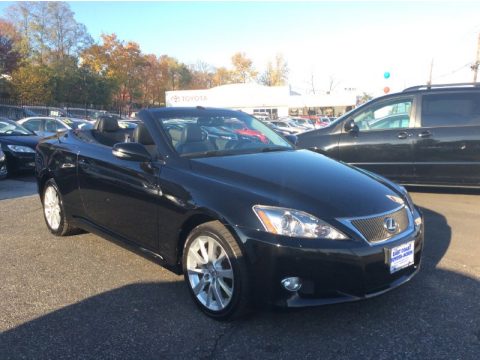 Obsidian Black Lexus IS 250C Convertible.  Click to enlarge.