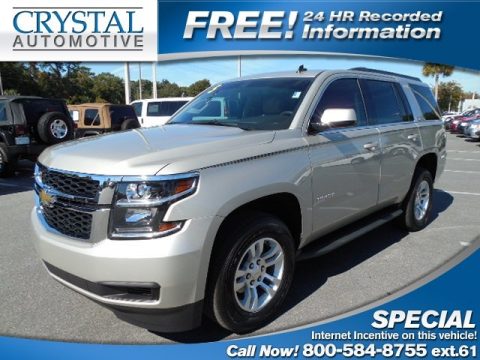 Champagne Silver Metallic Chevrolet Tahoe LS.  Click to enlarge.