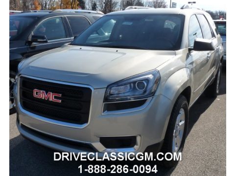 Champagne Silver Metallic GMC Acadia SLE AWD.  Click to enlarge.