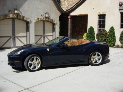 Dark Blue Ferrari California .  Click to enlarge.