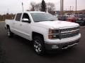 Front 3/4 View of 2015 Chevrolet Silverado 1500 LTZ Crew Cab 4x4 #6