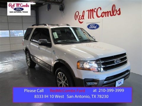 White Platinum Metallic Tri-Coat Ford Expedition King Ranch.  Click to enlarge.