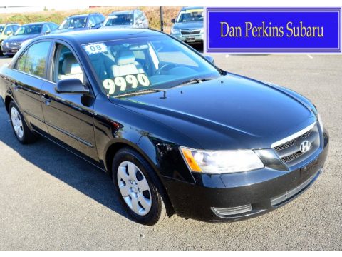 Ebony Black Hyundai Sonata GLS V6.  Click to enlarge.